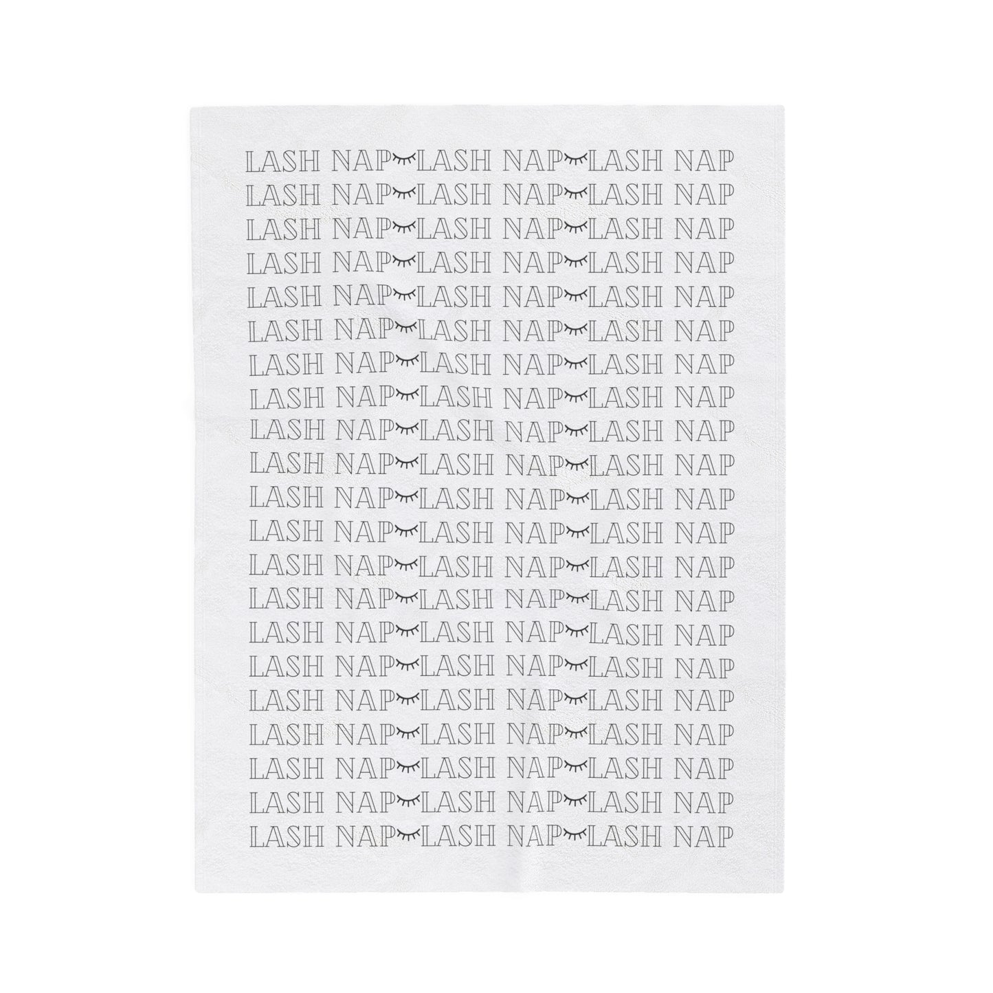 Couverture pelucheuse en velours « Lash Nap » - BLANC/NOIR